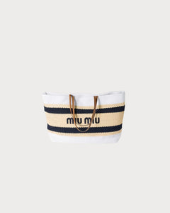 MIU MIU Raffia - Effect Woven Tote Bag | 繆繆 草編袋 (多色) - LondonKelly 英國名牌代購