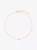 MONICA VINADER Riva 18ct Yellow Gold - Plated Vermeil Sterling - Silver and 0.11ct Lab - Grown Diamond Pendant Necklace | 頸鏈 (金色) - LondonKelly 英國名牌代購