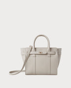 MULBERRY Mini Zipped Bayswater | 瑪百莉 迷你拉鍊貝斯沃特包(粉白色) - LondonKelly 英國名牌代購
