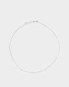 PERSEE White Gold and Diamond 7 - Stone Danae Necklace | 白金鑽石七顆石頸 (白金款) - LondonKelly 英國名牌代購