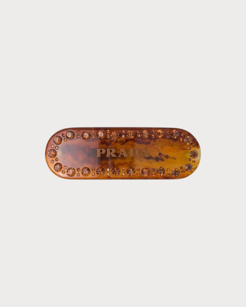 PRADA Plex Hair Clip | 普拉達 髮夾 (Rust)