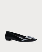 ROGER VIVIER Patent Belle Vivier Ballerinas | RV 高跟鞋 (黑色亮皮) - LondonKelly 英國名牌代購