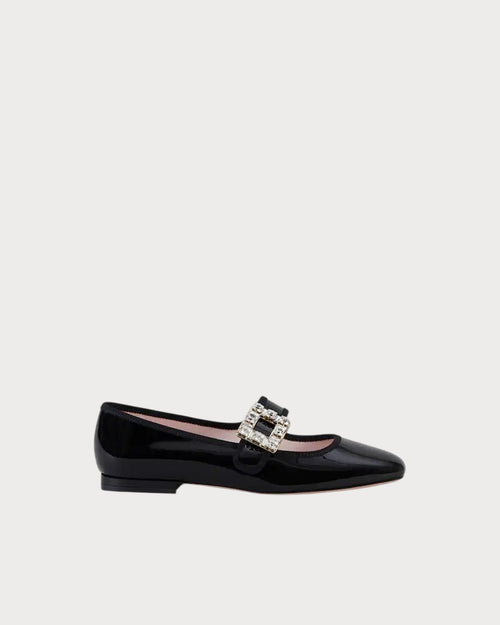 ROGER VIVIERE Tres Vivier Mary Janes in Patent Leather | RV 漆皮材質瑪麗珍鞋 (黑色) - LondonKelly 英國名牌代購