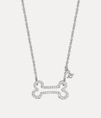 VIVIENNE WESTWOOD Man Lyndon Bone Pendant Necklace | 西太后 男仕頸鏈 (銀色) - LondonKelly 英國名牌代購