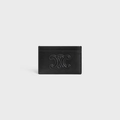 CELINE Card Holder Cuir Triomphe | 賽琳 牛皮卡套 (Black)