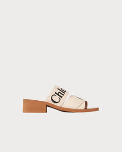 CHLOE Woody Heeled Mule | 蔻依 高跟涼鞋 (White)