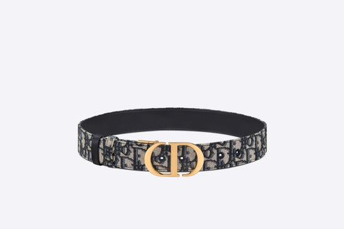 CHRISTIAN DIOR 30 Montaigne Reversible Belt | 迪奧 雙面皮帶 (35mm/藍黑色)