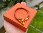 HERMES Double Tour Bracelet | 愛馬仕 手鐲 (Gold)