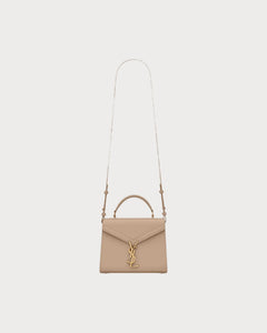 YSL Saint Laurent Cassandra Mini Top Handle Bag (Dark Beige) | 聖羅蘭 手袋