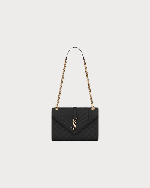 YSL SAINT LAURENT Envelope Medium Chain bag | 聖羅蘭 手袋 (Black)