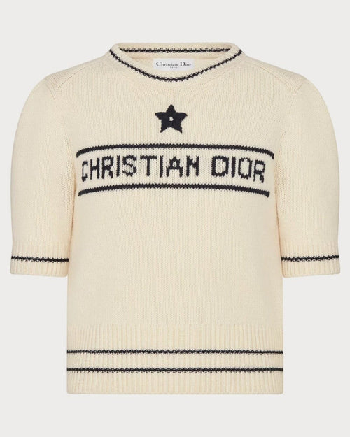 CHRISTIAN DIOR Short Sleeve Sweater | 迪奧 短身上衣 (白色)
