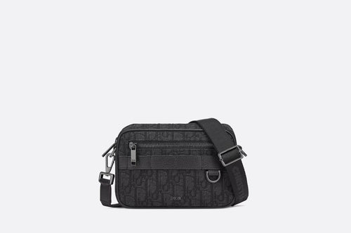 CHRISTIAN DIOR Men's Mini Safari Bag | 迪奧 男仕手袋 (Black)