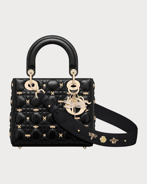 CHRISTIAN DIOR Small Lady Dior My ABCDior Bag | 迪奧 手袋 (Black_)