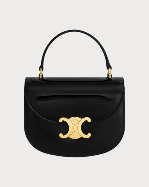 CELINE Mini Besace Clea in Patent Calfskin | 賽琳 漆面牛皮革手袋 (迷你/Black)