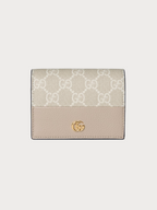 GUCCI Bi-color GG Marmont Small Wallet(Beige)