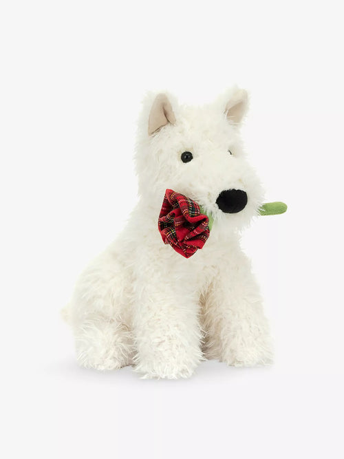 JELLYCAT Munro Scottie Dog 'love You' 25CM | Munro Scottie Dog 'love You' doll (white) 