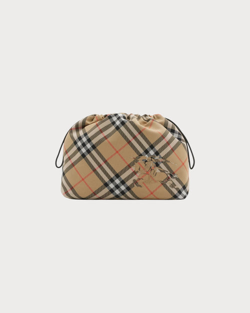 BURBERRY Check Pouch | 博柏利 手袋 (啡色)