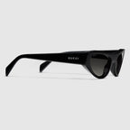GUCCI Cat-Eye Frame Sunglasses | 古馳 太陽眼鏡 (黑色)
