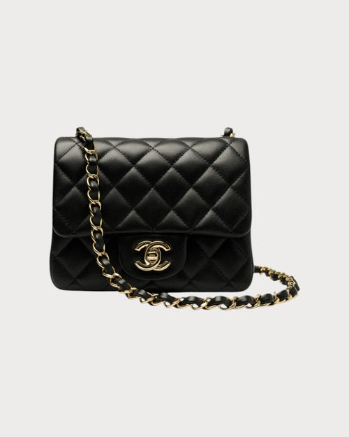 Chanel A35200 Classic Flap Bag Lambskin(Mini/Black)