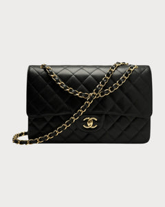 CHANEL A58600 Classic Handbag Grained Calfskin(Large/2 Colors)