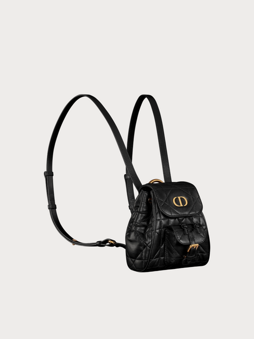 CHRISTIAN DIOR Dior Caro Backpack Macrocannage Lambskin(Nano/3 Colors)