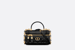 CHRISTIAN DIOR Caro Mini Vanity Case | 迪奧 迷你化妝盒袋 (Black)
