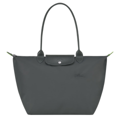 LONGCHAMP Le Pliage Green L Tote Bag | 瓏驤 長肩帶大碼手袋 (Graphite)