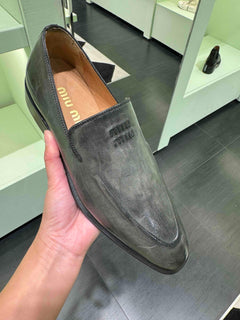 MIU MIU Leather Loafers(2 Colors)