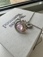 VIVIENNE WESTWOOD Octavie Pendant Necklace | 西太后 頸鏈 (Pink)