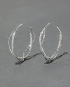 ALEXIS BITTAR Intertwined Two Tone Pave Hoop Earring | 耳環 (多色)