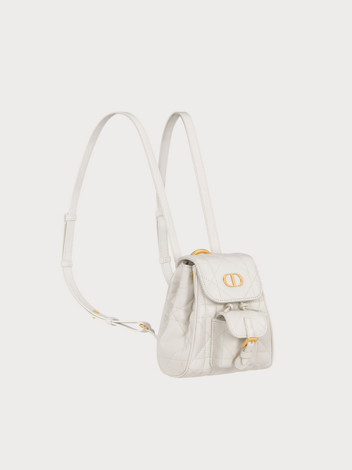 CHRISTIAN DIOR Dior Caro Backpack Macrocannage Lambskin(Nano/3 Colors)