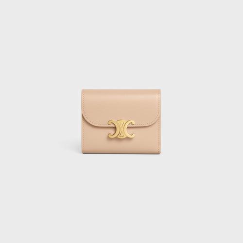CELINE Small Wallet Triomphe Shiny Calfskin | 賽琳 牛皮凱旋門銀包 (多色)