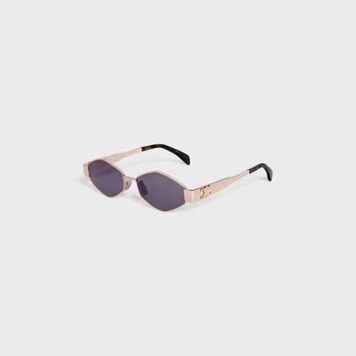 CELINE Women's Triomphe Metal 02 Sunglasses in Metal | CELINE Sunglasses (multi-color)
