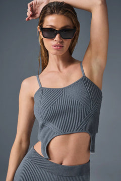 ALO YOGA Denim Knit Garter Tank | 丹寧針織吊帶背心 (多色) - LondonKelly 英國名牌代購