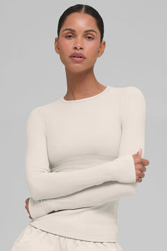 ALO YOGA Ribbed Modal Long Sleeve | 羅紋長袖上衣 (多色) - LondonKelly 英國名牌代購
