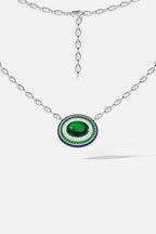 APM MONACO AC8134M Bold Green and Blue Chain Necklace | 粗款綠藍鏈條頸鏈 (綠色) - LondonKelly 英國名牌代購