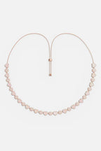 APM MONACO PC5834XNAC Pink Nacre Heart & Dot Adjustable Necklace | 粉色珍珠母心形與圓點可調式頸鏈 (玫瑰金) - LondonKelly 英國名牌代購