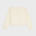 CELINE Boat Neck Sweater in chunky cashmere | 賽琳 厚實羊絨船領毛衣（米白色）