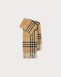BURBERRY Check Alpaca Wool Blend Boucle Scarf | 博柏利 頸巾 (多色) - LONDONKELLY 英國名牌代購