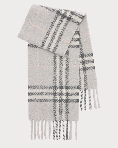 BURBERRY Check Alpaca Wool Blend Boucle Scarf Wool(Many) - LONDONKELLY 英國名牌代購