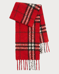 BURBERRY Check Alpaca Wool Blend Boucle Scarf Wool(Many) - LONDONKELLY 英國名牌代購