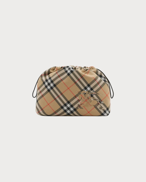 BURBERRY Check Pouch | 博柏利 手袋 (啡色) - LONDONKELLY 英國名牌代購