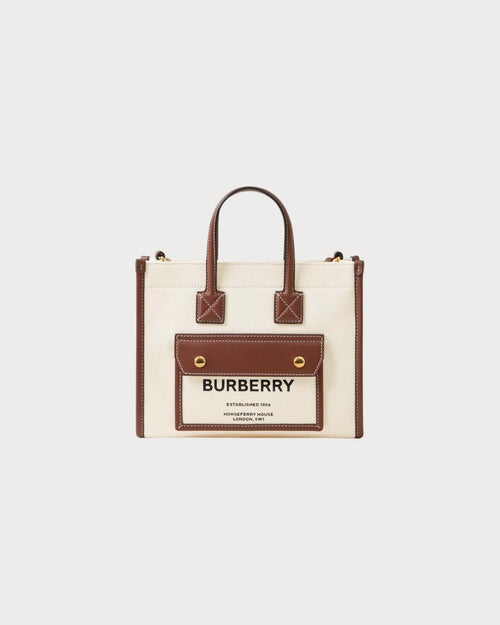 BURBERRY Mini Freya Tote | 博柏利 手提袋 (迷你/白色) - LONDONKELLY 英國名牌代購