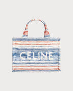 CELINE Cabas Thais Multicolor Textile & Calfskin(Small/Many) - LONDONKELLY 英國名牌代購