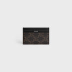 CELINE Men's Card Holder In Triomphe Canvas And Calfskin | 賽琳 男仕卡套 (黑色) - LONDONKELLY 英國名牌代購