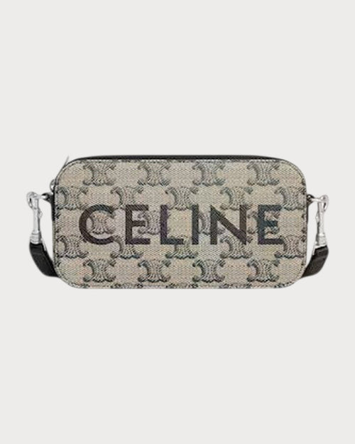 CELINE Men's Horizontal Pouch in Grained Calfskin (Ecru) | 賽琳 男仕粒面牛皮革橫款手袋 (米色) - LONDONKELLY 英國名牌代購