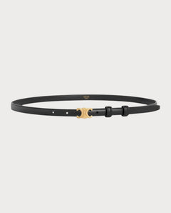 CELINE Teen 13MM Triomphe Belt in Taurillon Leather | 賽琳 皮帶 (黑色) - LondonKelly 英國名牌代購