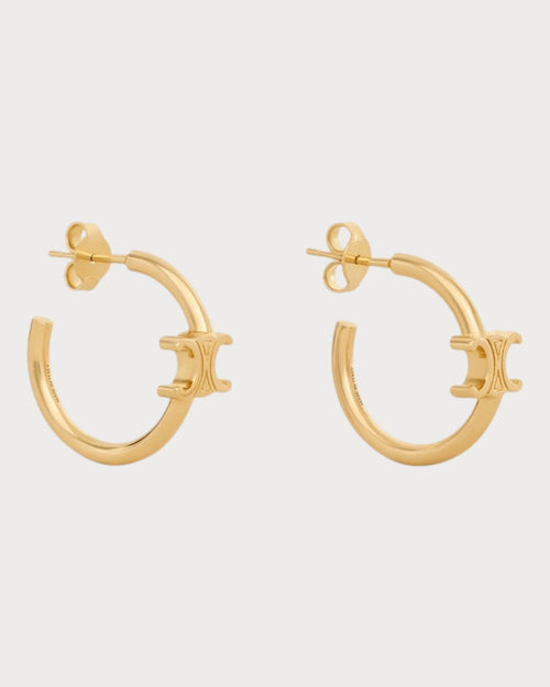 CELINE Triomphe Asymmetric Hoops | 賽琳 耳環 (多色) - LondonKelly 英國名牌代購