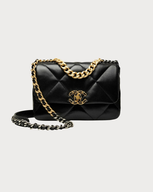 CHANEL AS1160 Small 19 Bag | 香奈兒 手袋 (黑色金扣) - LONDONKELLY 英國名牌代購