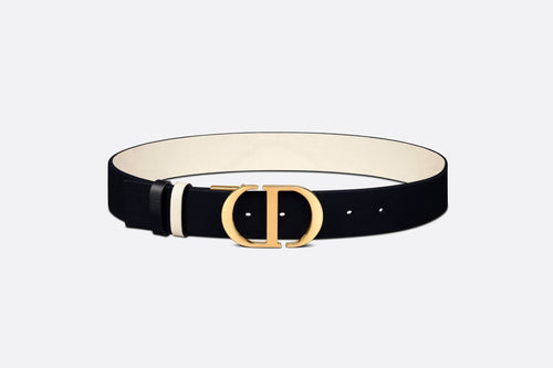 CHRISTIAN DIOR 30 Montaigne Reversible Belt | 迪奧 雙面皮帶 (35mm/黑色) - LondonKelly 英國名牌代購